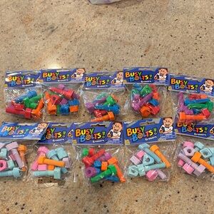 Busy Bolts Erasers Set - Multicolor